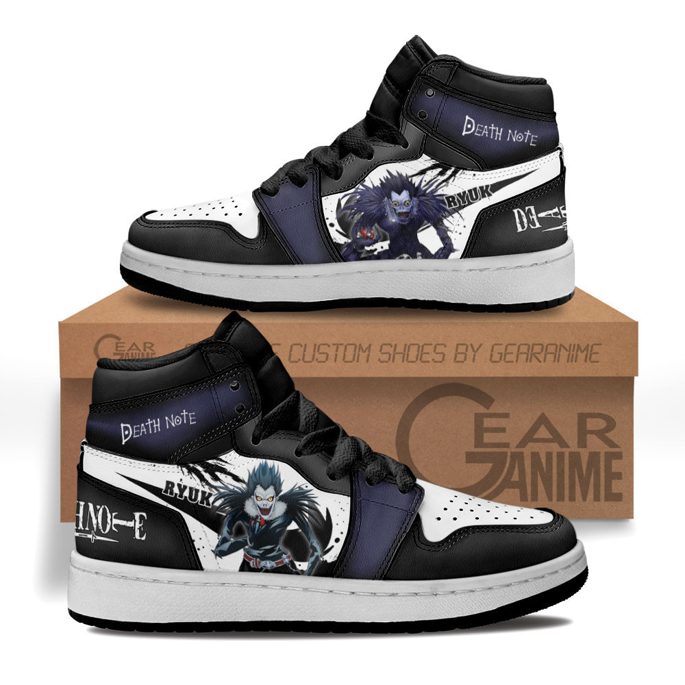 Ryuk Custom Anime Kids High-Top Leather Sneakers Death Note Shoes MV2802