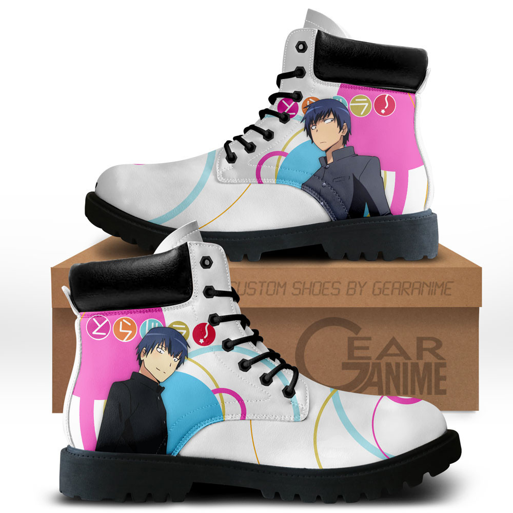 Ryuuji Takasu Custom Anime Combat Boots NTT071