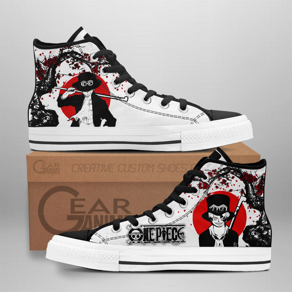 Sabo Custom Anime High-Top Canvas Shoes