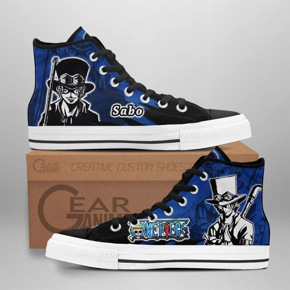 Sabo Custom Anime High-Top Canvas Shoes