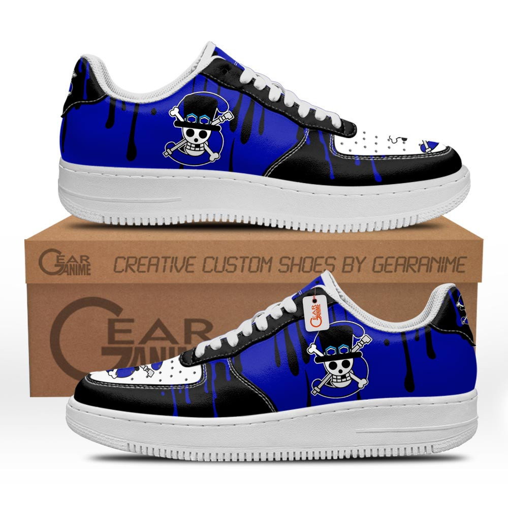 Sabo Symbol Custom Anime Low-Top Leather Sneakers