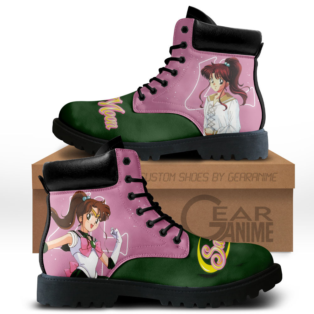 Sailor Jupiter Custom Anime Combat Boots MV3110