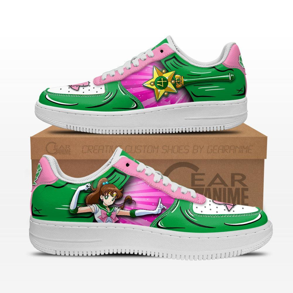 Sailor Jupiter Custom Anime Low-Top Leather Sneakers