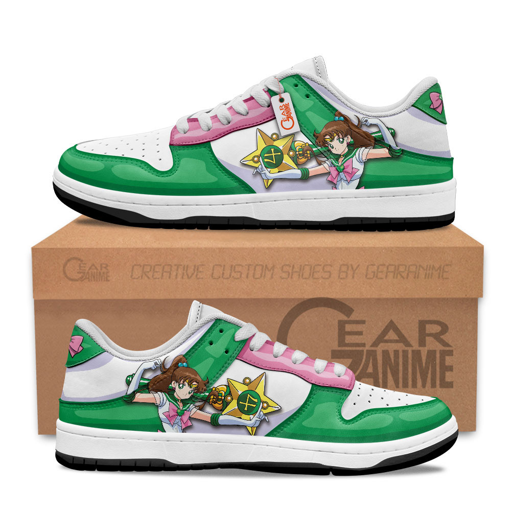 Sailor Jupiter Custom Anime Low-Top Skate Sneakers
