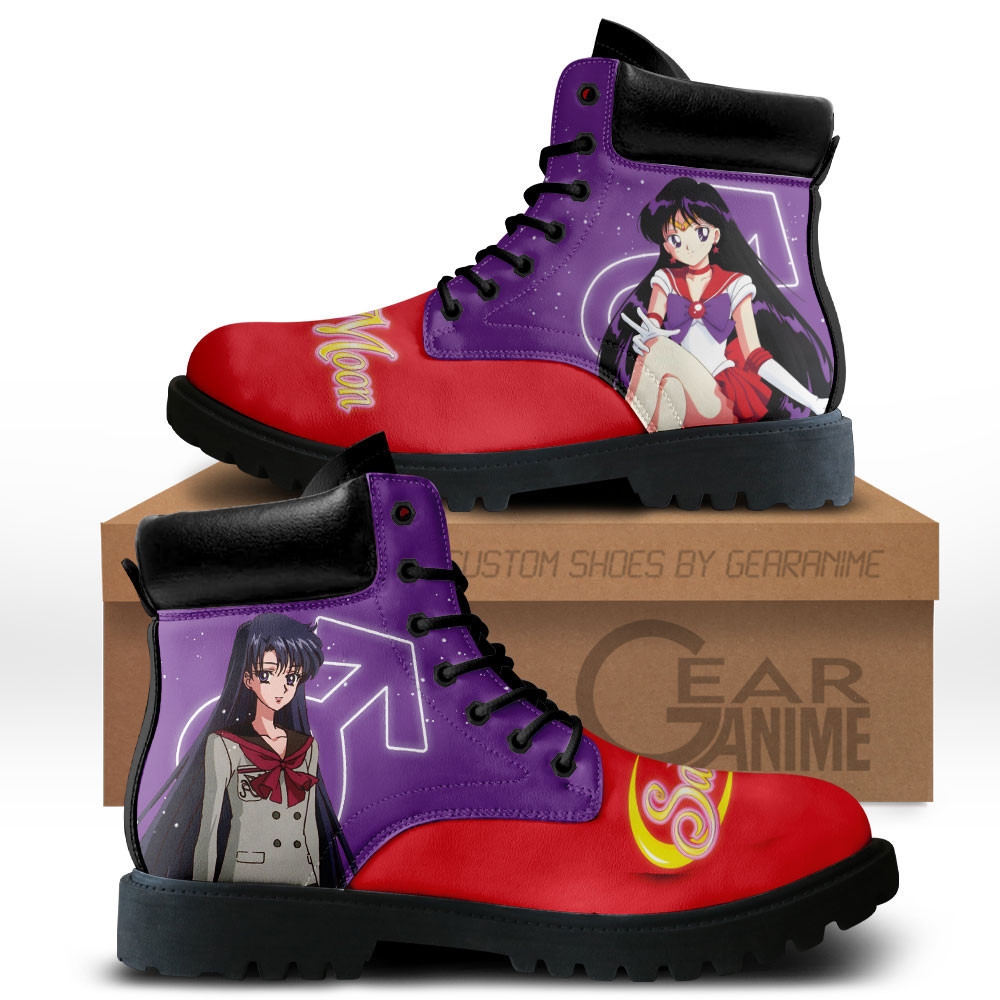 Sailor Mars Custom Anime Combat Boots MV3110