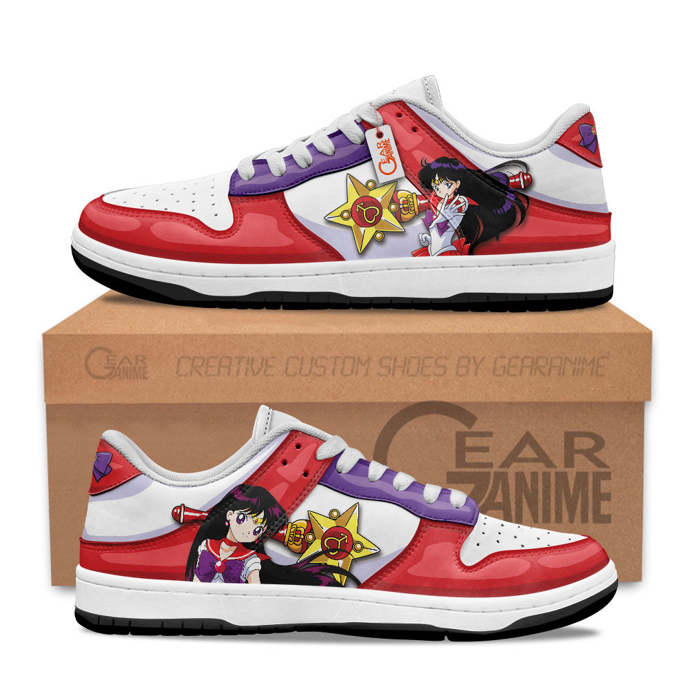 Sailor Mars Custom Anime Low-Top Skate Sneakers