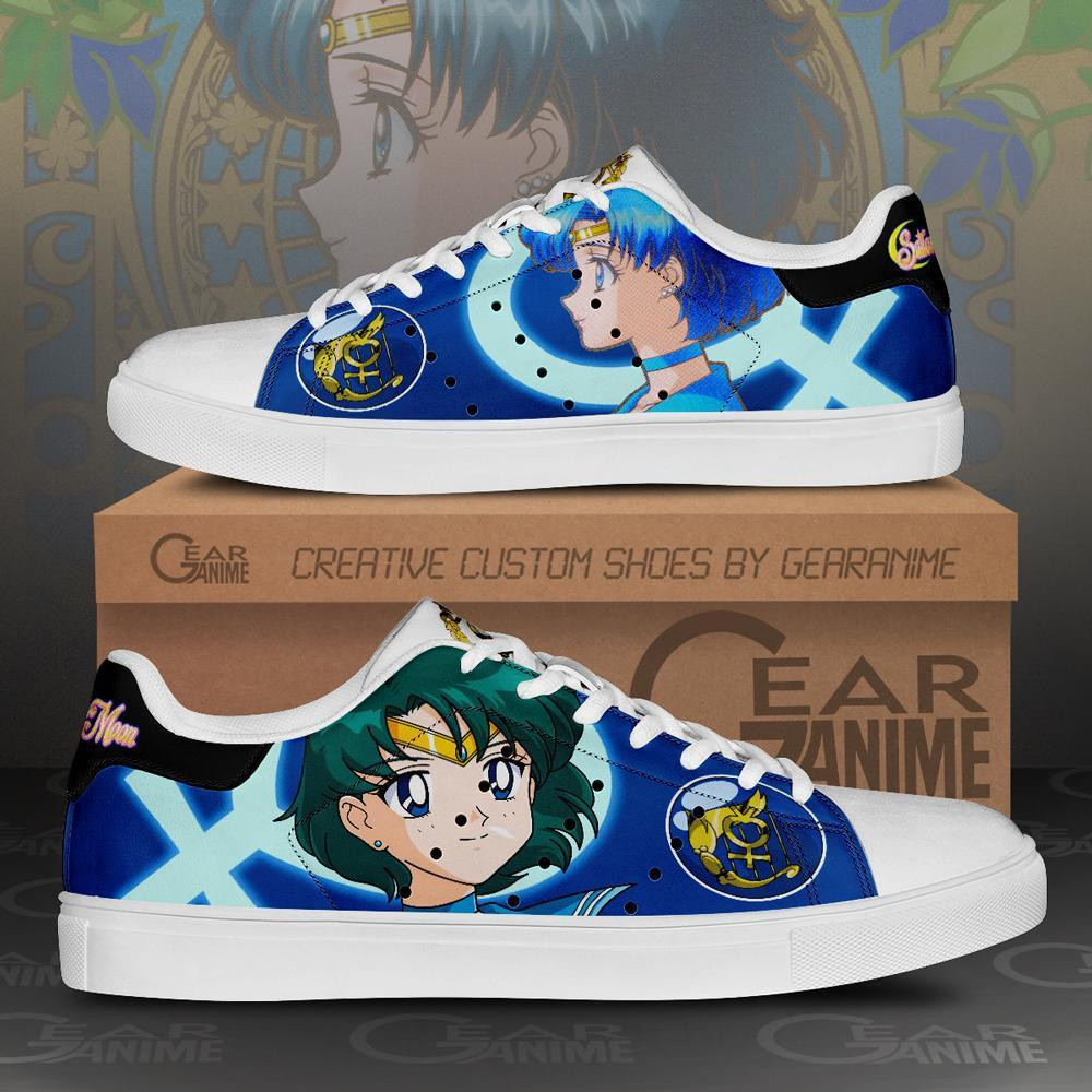 Sailor Mercury Custom Anime Classic Court Shoes