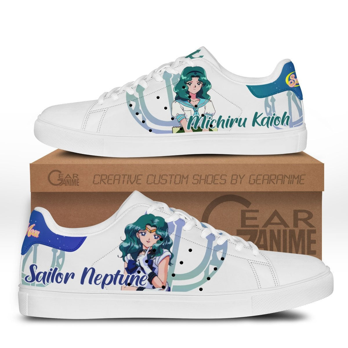 Sailor Neptune Custom Anime Classic Court Shoes