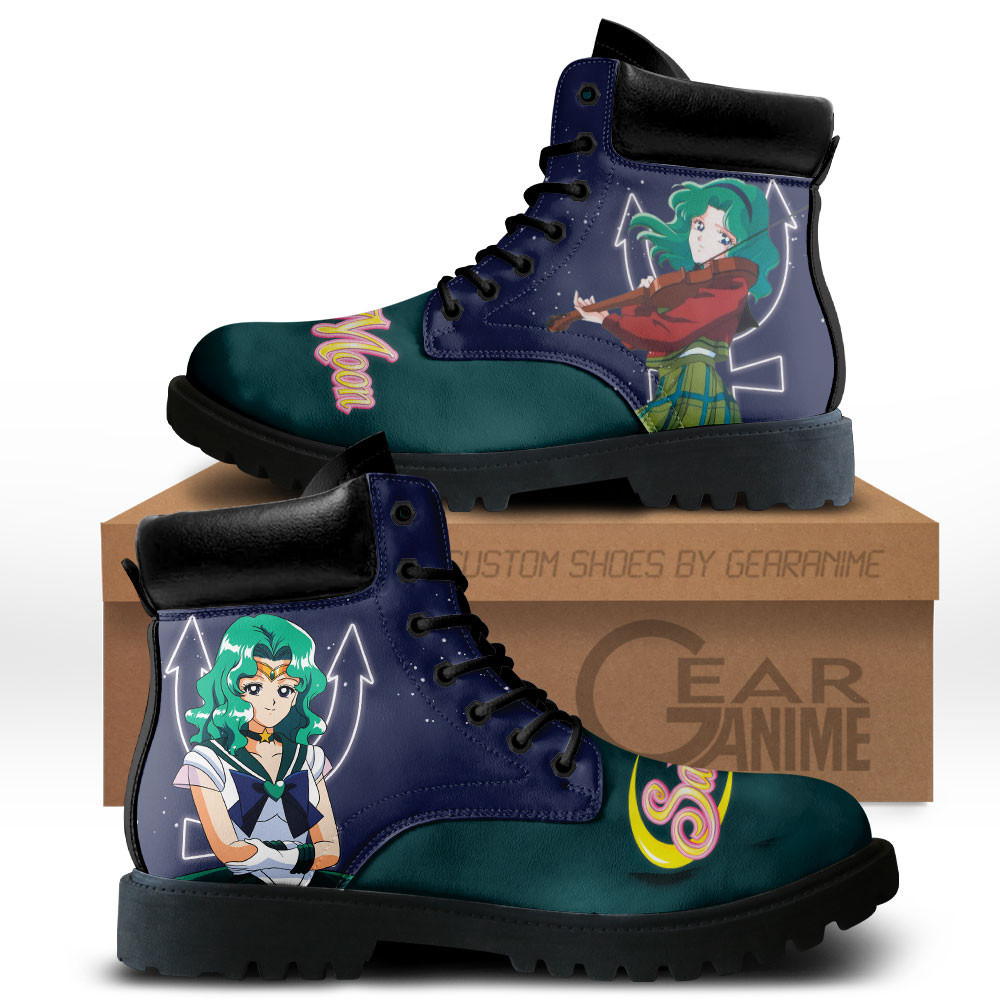 Sailor Neptune Custom Anime Combat Boots MV3110