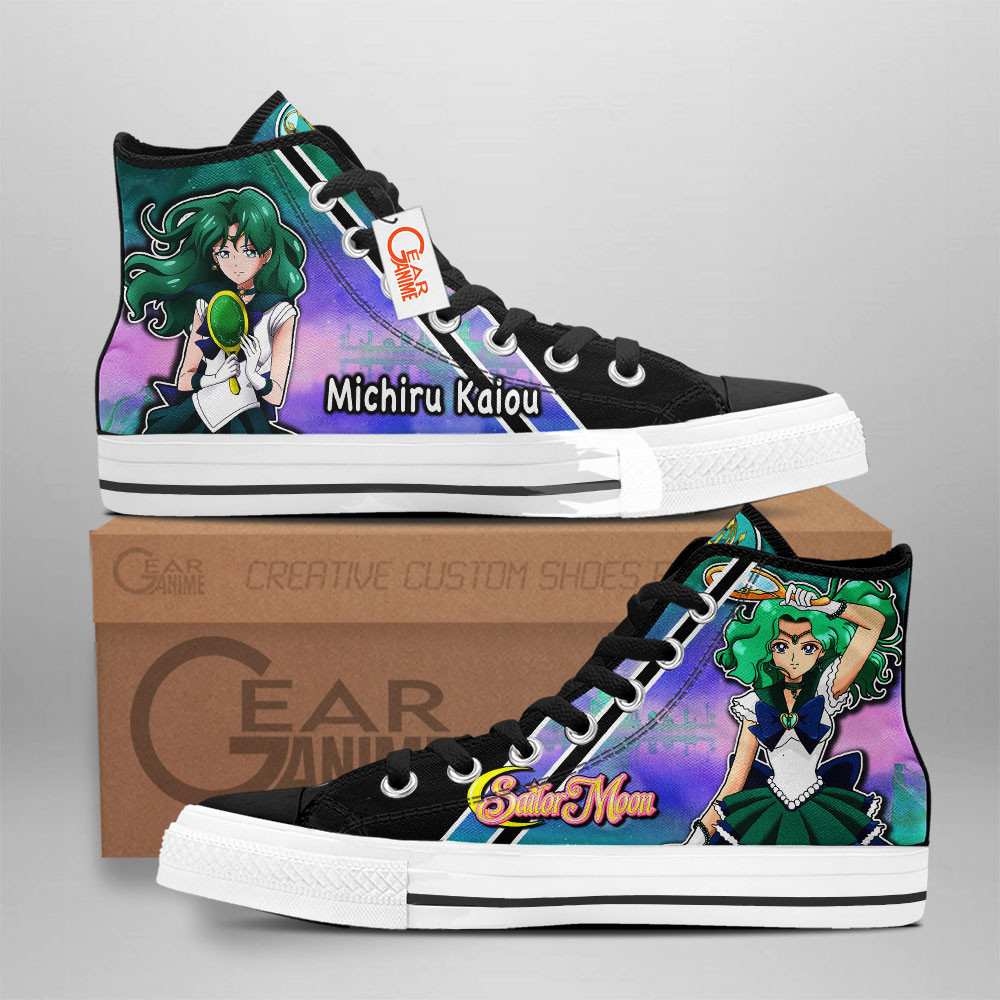 Sailor Neptune Custom Anime High-Top Canvas Shoes NTT090