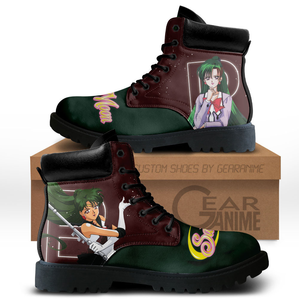Sailor Pluto Custom Anime Combat Boots MV3110