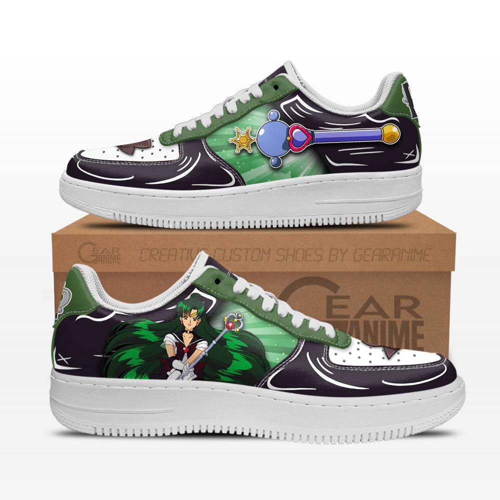 Sailor Pluto Custom Anime Low-Top Leather Sneakers