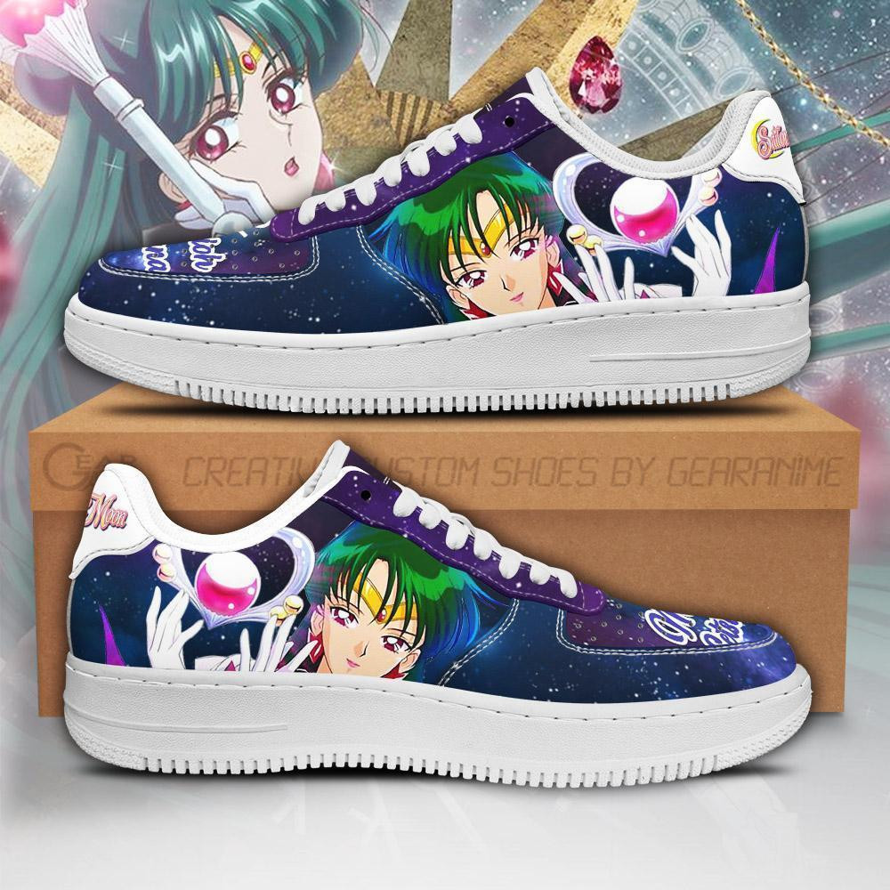 Sailor Pluto Custom Anime Low-Top Leather Sneakers