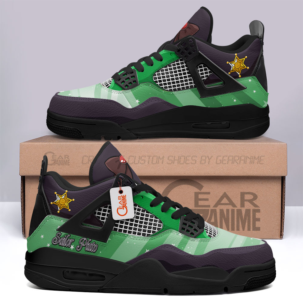 Sailor Pluto Retro 4 Leather Sneakers Custom Name