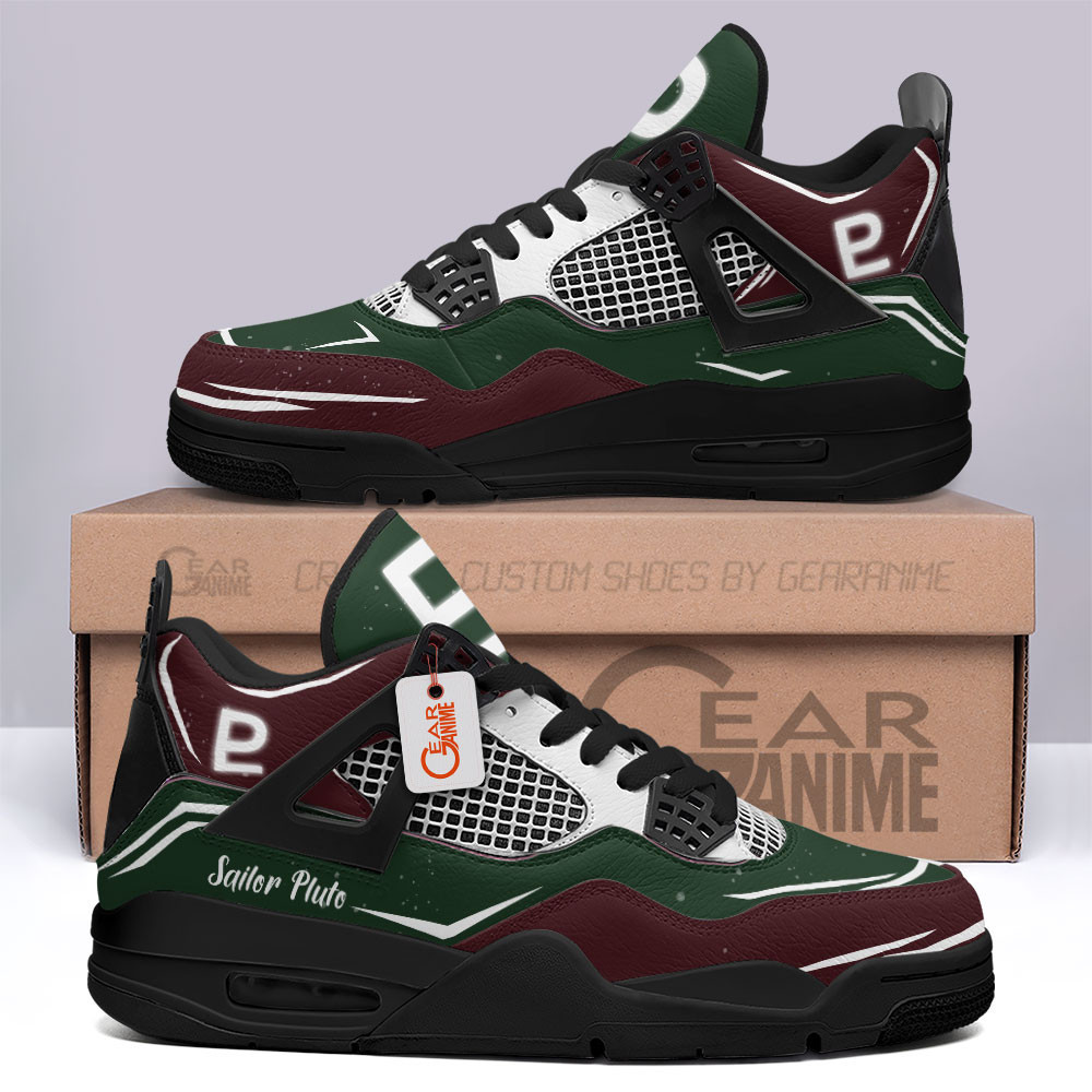 Sailor Pluto Retro 4 Leather Sneakers Custom Name MV1304