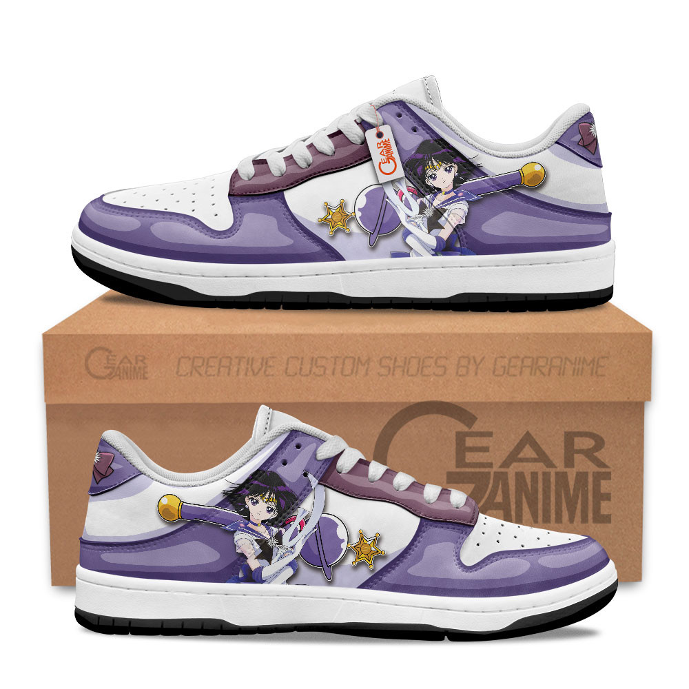 Sailor Saturn Custom Anime Low-Top Skate Sneakers