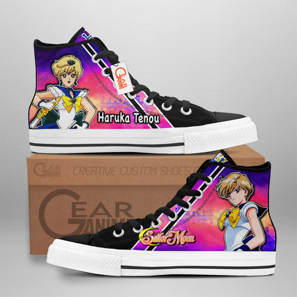 Sailor Uranus Custom Anime High-Top Canvas Shoes NTT090