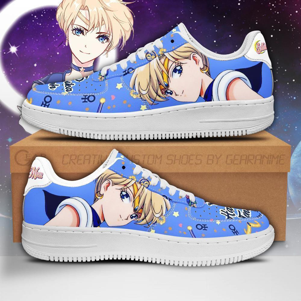 Sailor Uranus Custom Anime Low-Top Leather Sneakers