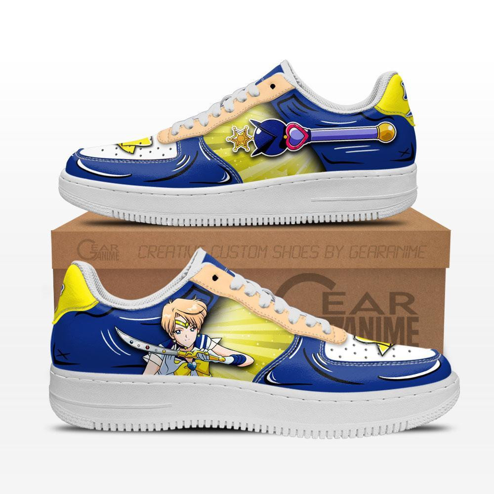 Sailor Uranus Custom Anime Low-Top Leather Sneakers