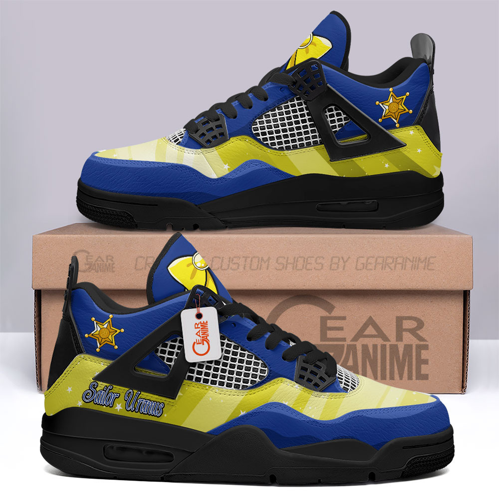 Sailor Uranus Retro 4 Leather Sneakers Custom Name