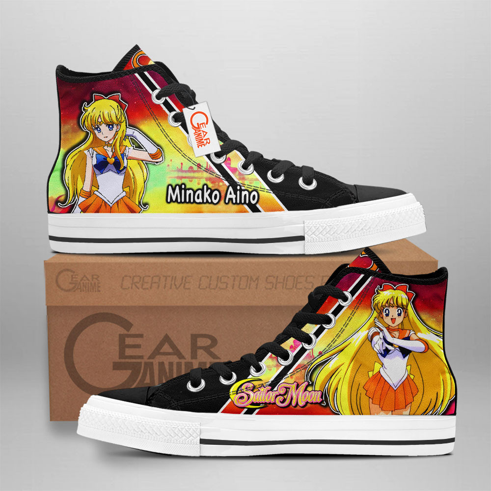 Sailor Venus Custom Anime High-Top Canvas Shoes NTT090