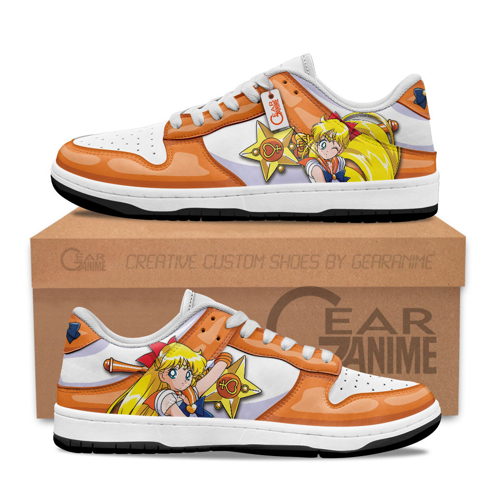Sailor Venus Custom Anime Low-Top Skate Sneakers
