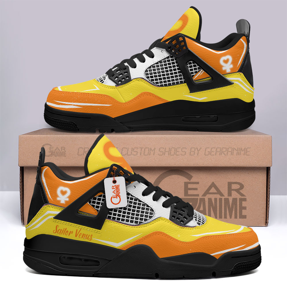Sailor Venus Retro 4 Leather Sneakers Custom Name MV1304
