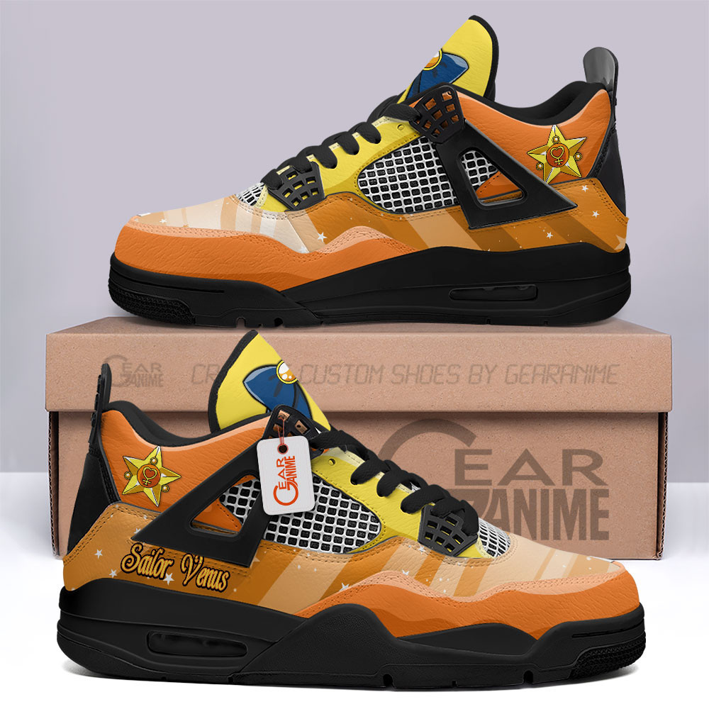 Sailor Venus Retro 4 Leather Sneakers Custom Name