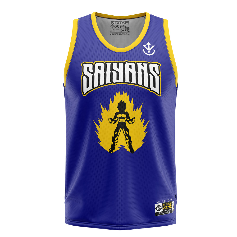 Saiyan Vegeta Dragon Ball Z Basketball Jersey