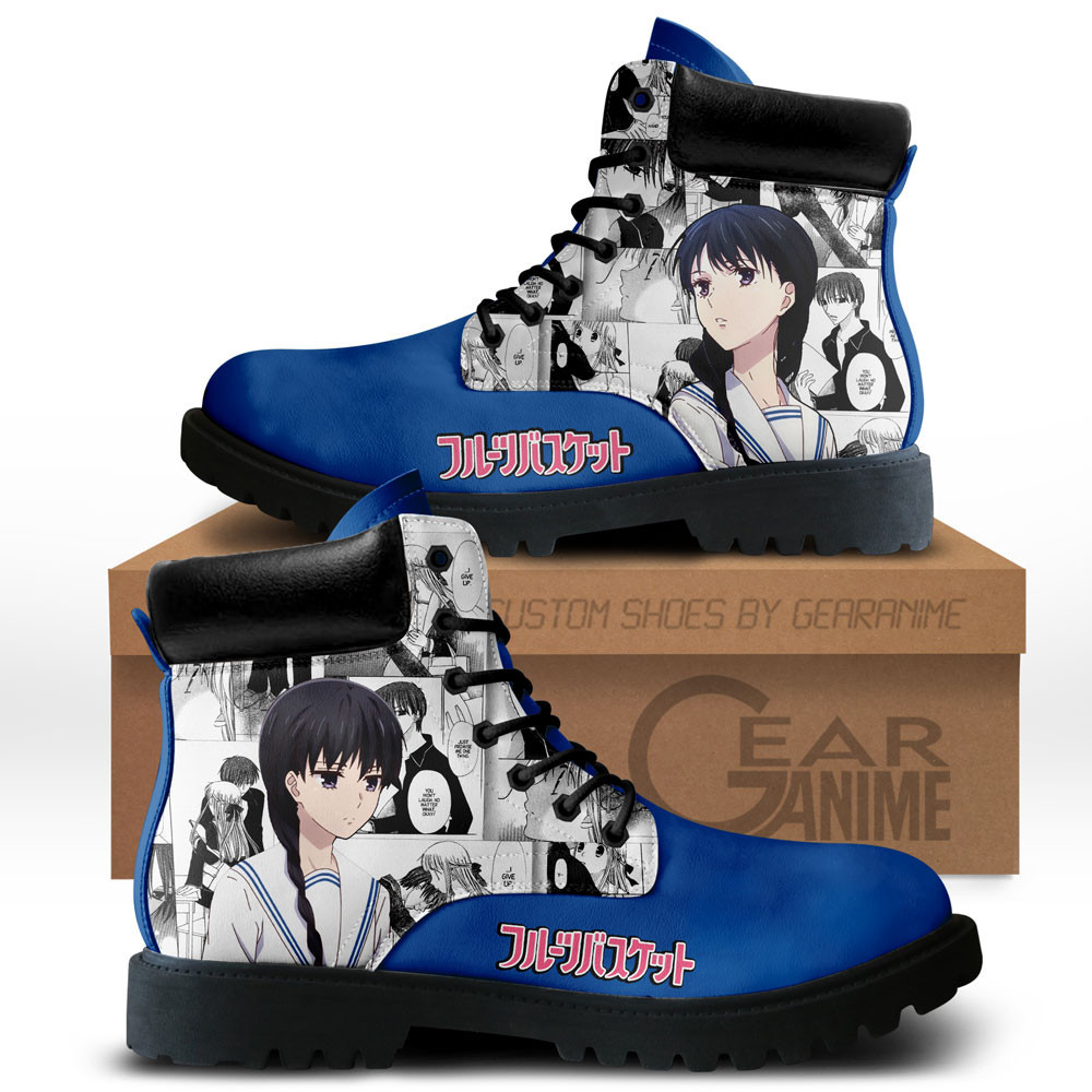 Saki Hanajima Custom Anime Combat Boots NTT071