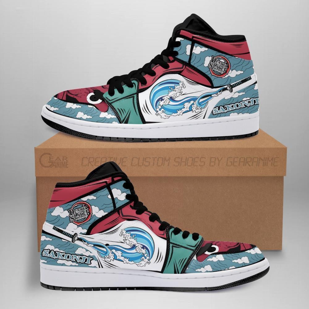 Sakonji Custom Anime High-Top Leather Sneakers