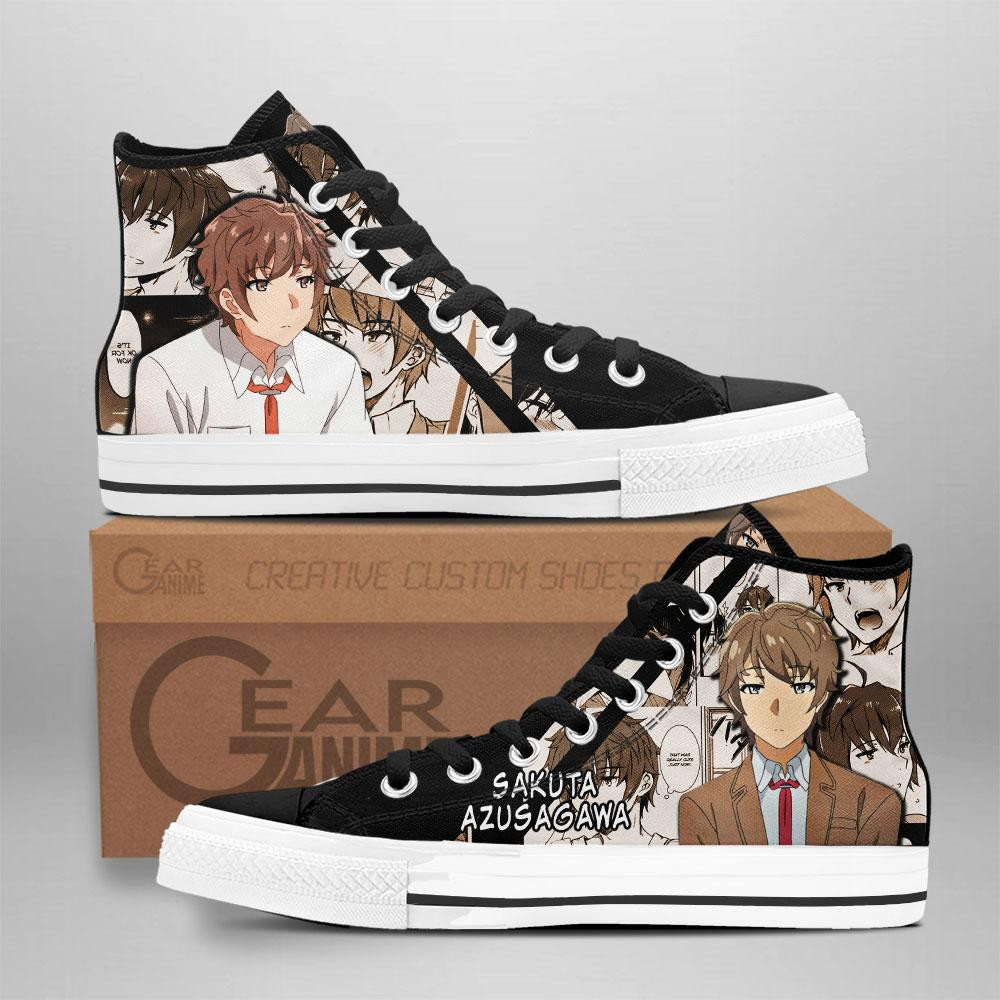 Sakuta Azusagawa Custom Anime High-Top Canvas Shoes NTT051