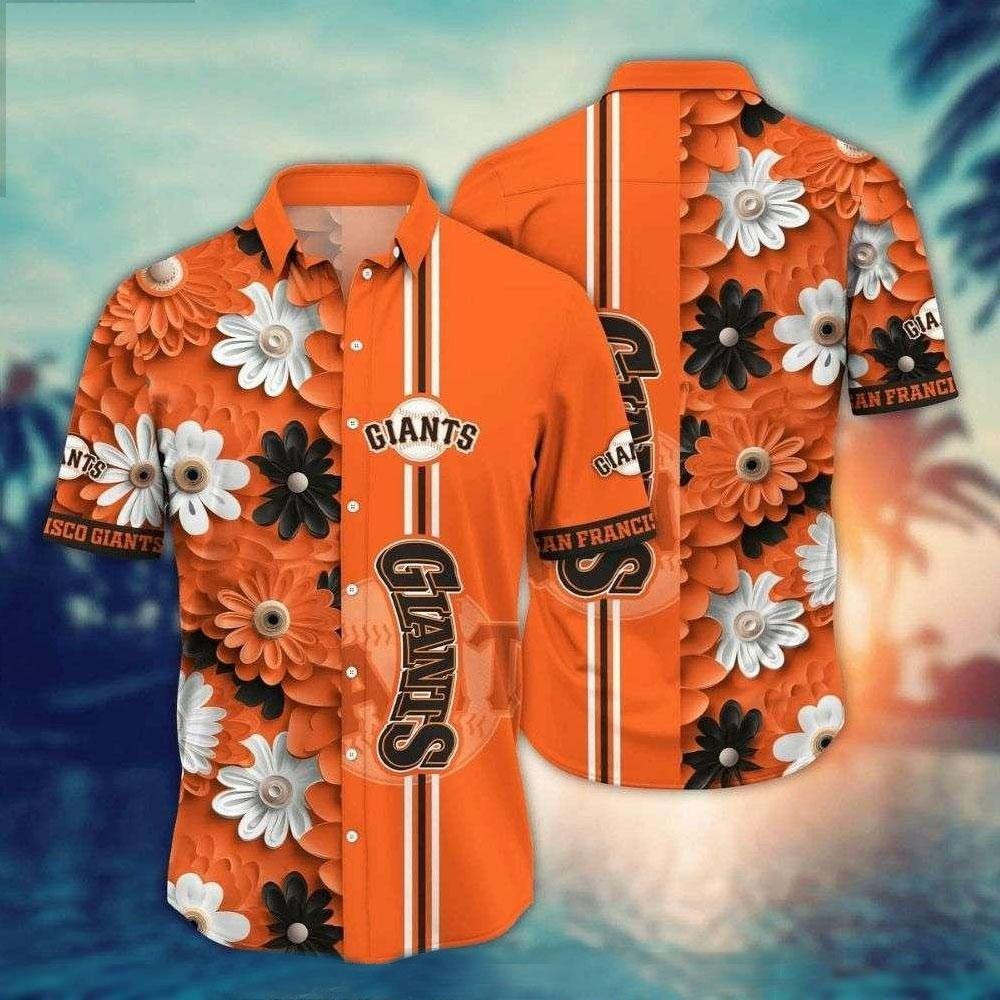 San Francisco Giants Bold Floral Hawaiian Shirt MLB Apparel Gift For Summer Baseball Fans