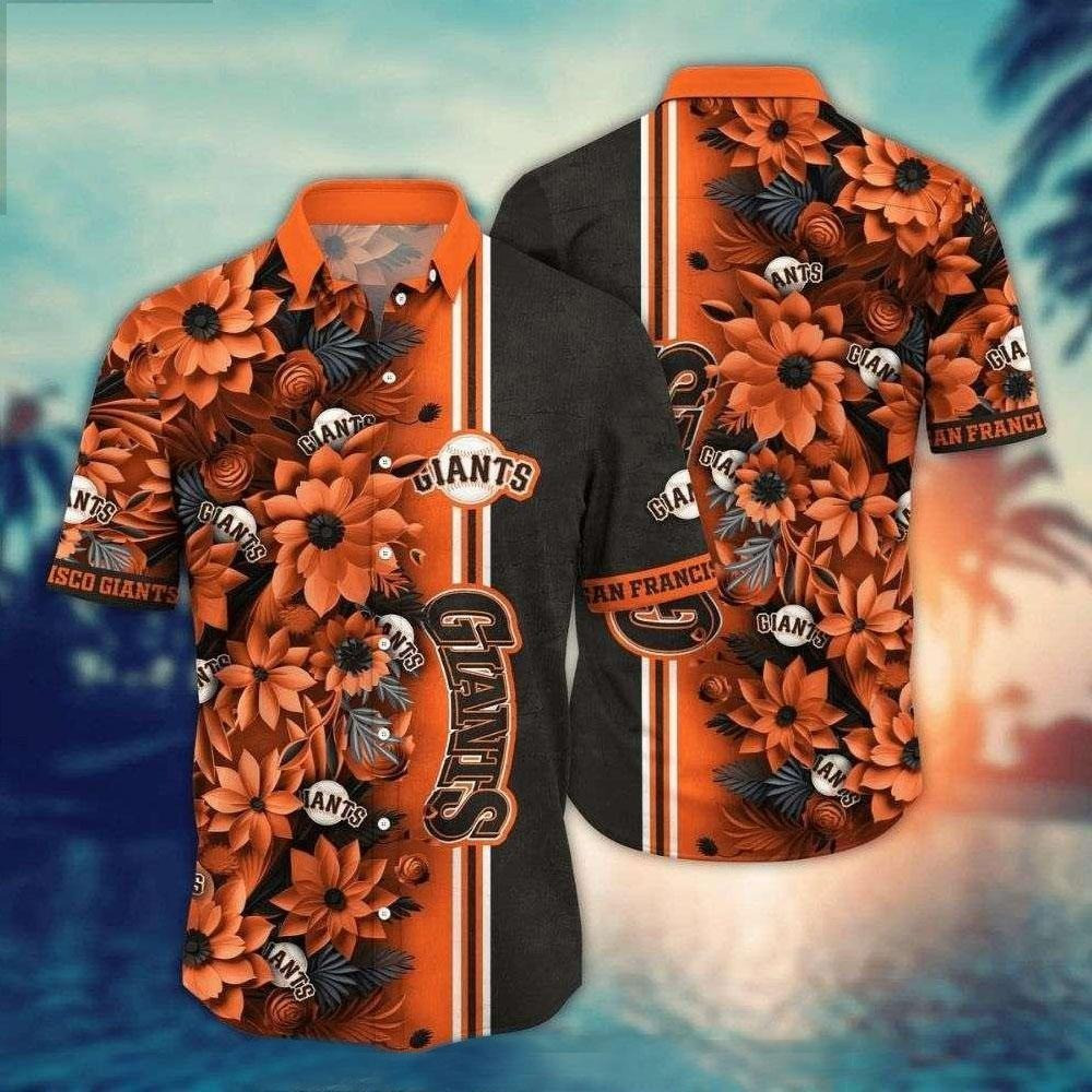 San Francisco Giants Floral Fade Hawaiian Shirt Soccer Tropical Shirt Gift For Friend