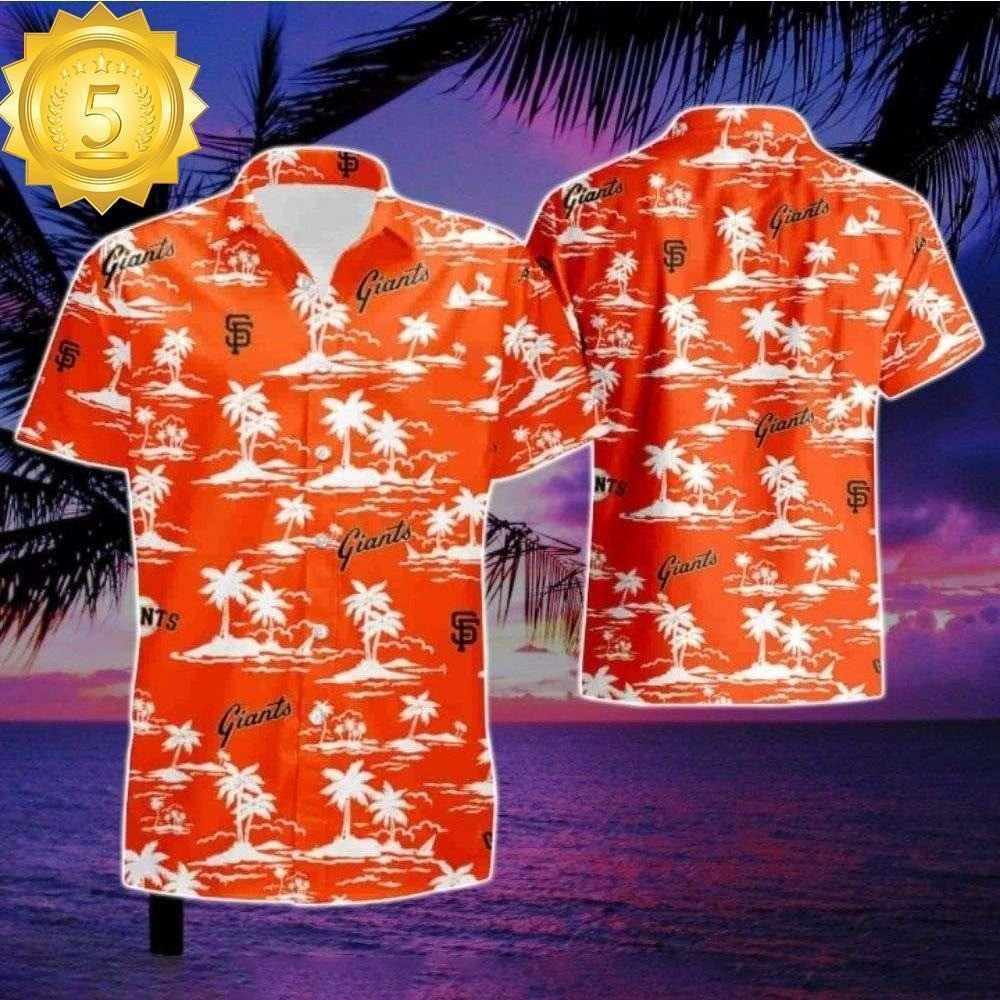 San Francisco Giants Island Palm Hawaiian Shirt MLB Shirt Father's Day Gift Ideas