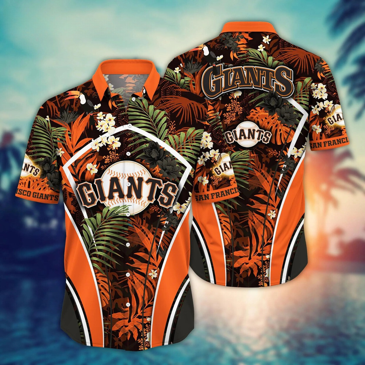 San Francisco Giants Jungle Floral Hawaiian Shirt MLB Shirt Gifts For Summer Lovers