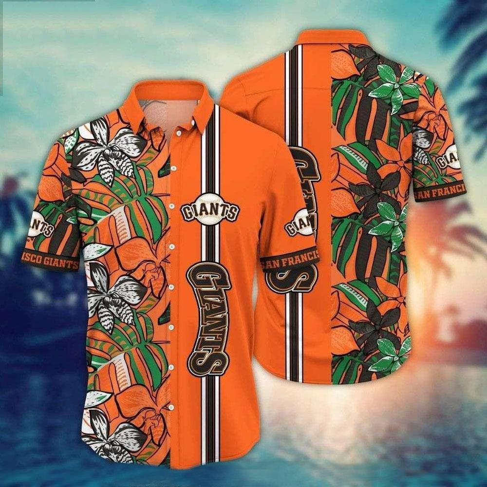 San Francisco Giants Jungle Leaf Hawaiian Shirt MLB Shirt Gifts For Vacation Lovers