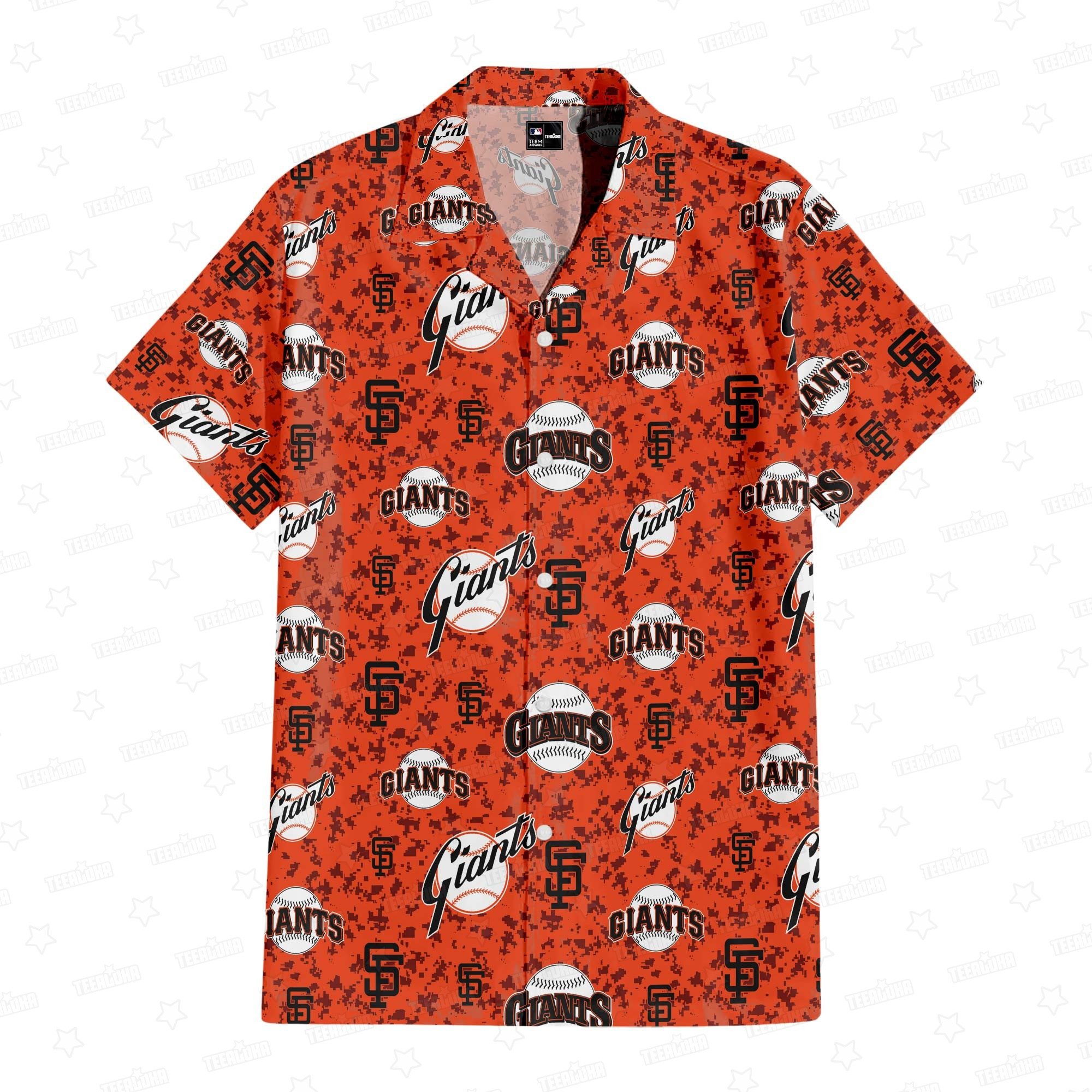 San Francisco Giants Orange Camouflage Hawaiian Shirt Baseball Game Clothing Gift For Brother