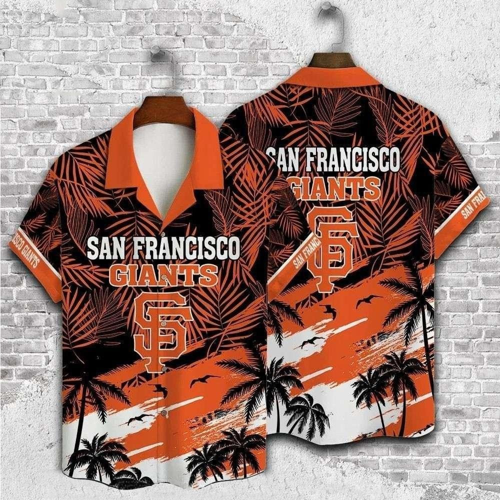 San Francisco Giants Sunset Silhouette Hawaiian Shirt Game Day Apparel Presents For Dad