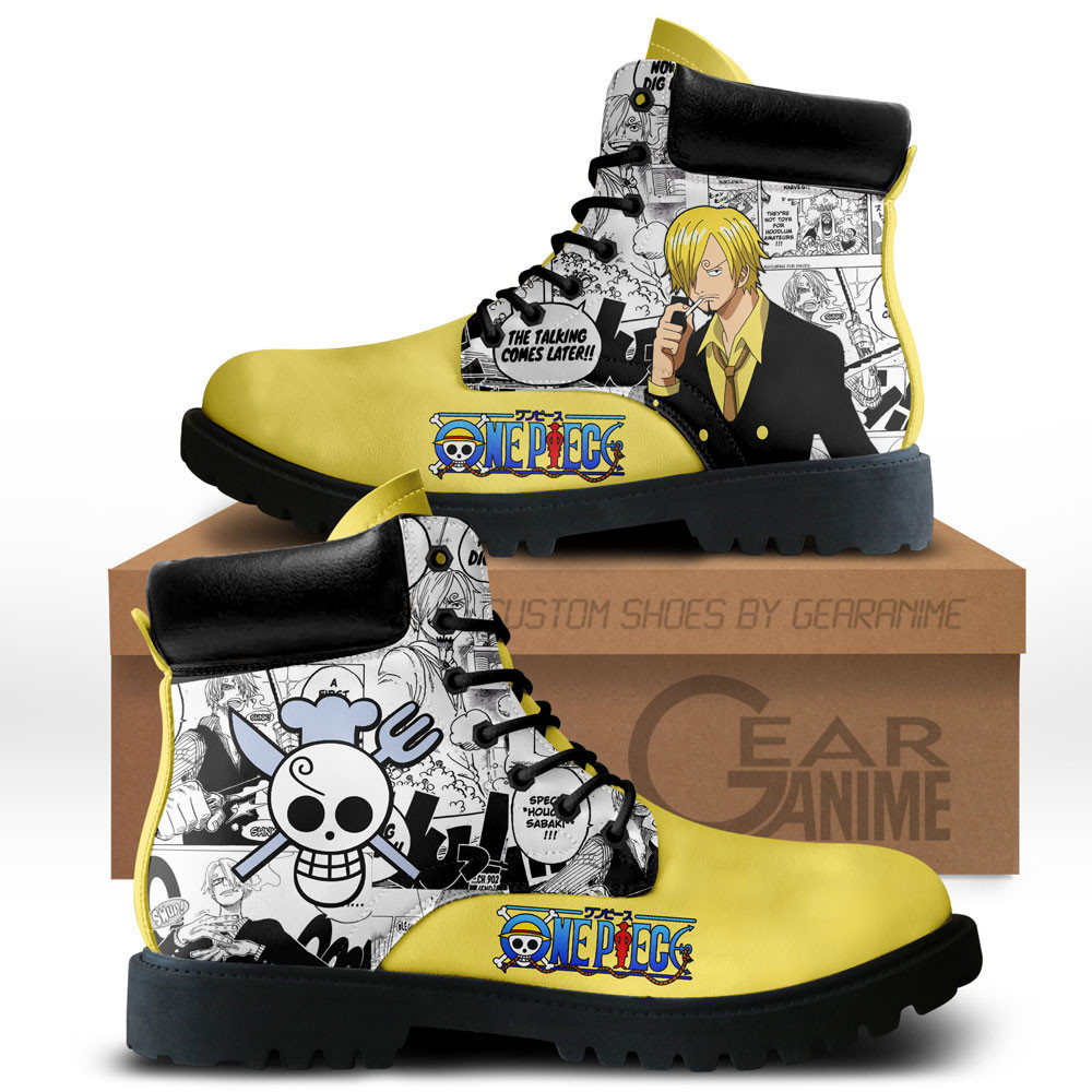 Sanji Custom Anime Combat Boots NTT151