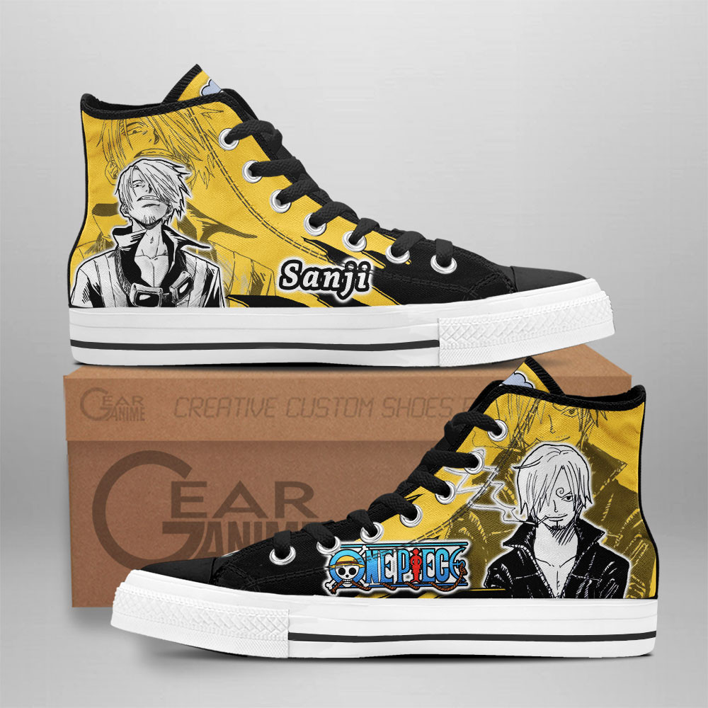 Sanji Custom Anime High-Top Canvas Shoes