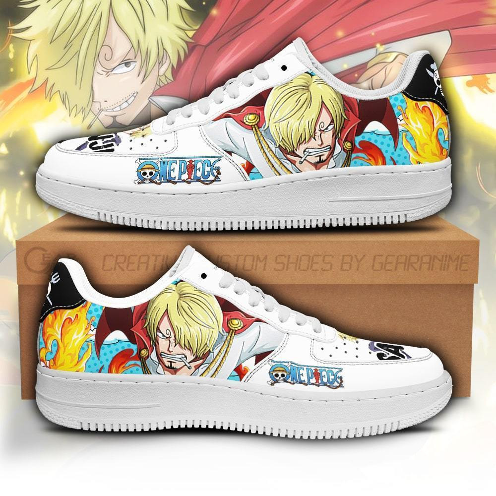 Sanji Custom Anime Low-Top Leather Sneakers
