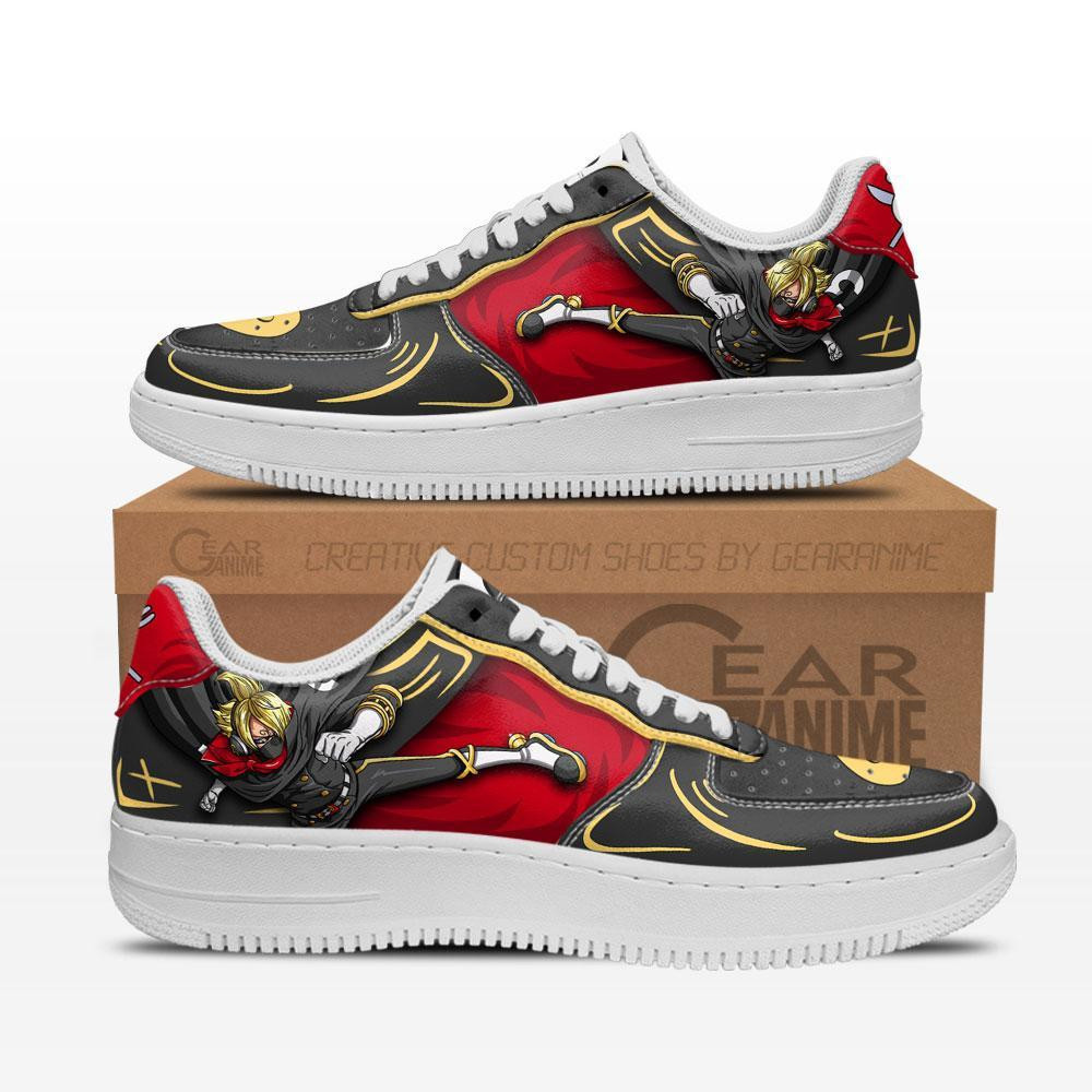 Sanji Raid Suit Custom Anime Low-Top Leather Sneakers