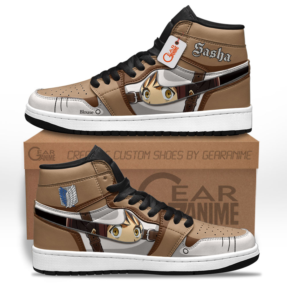 Sasha Blouse Custom Anime High-Top Leather Sneakers