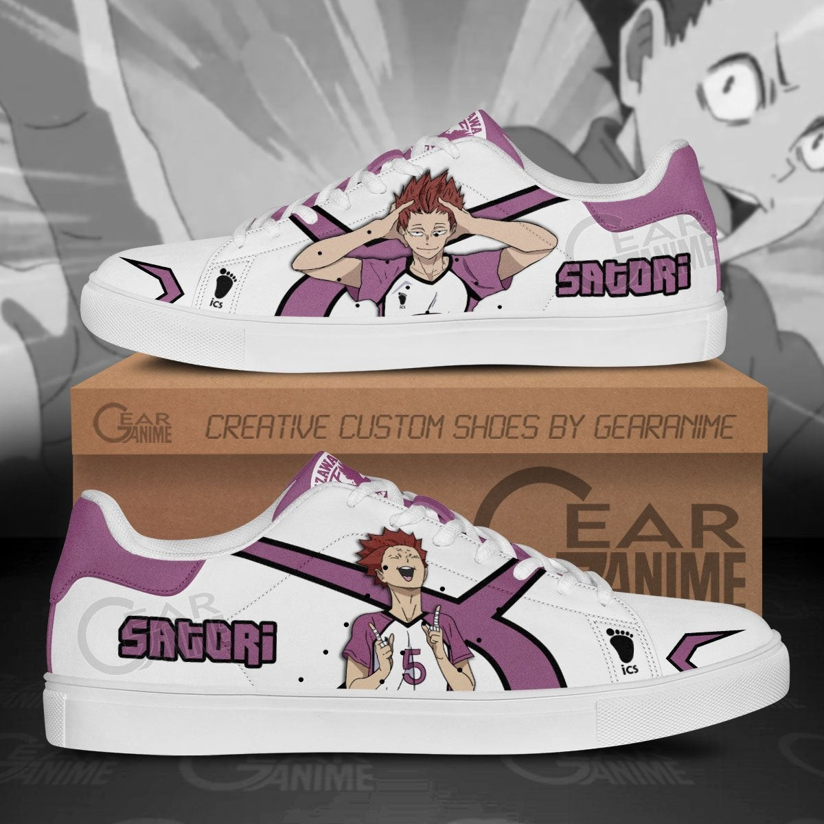 Satori Tendou Custom Anime Classic Court Shoes
