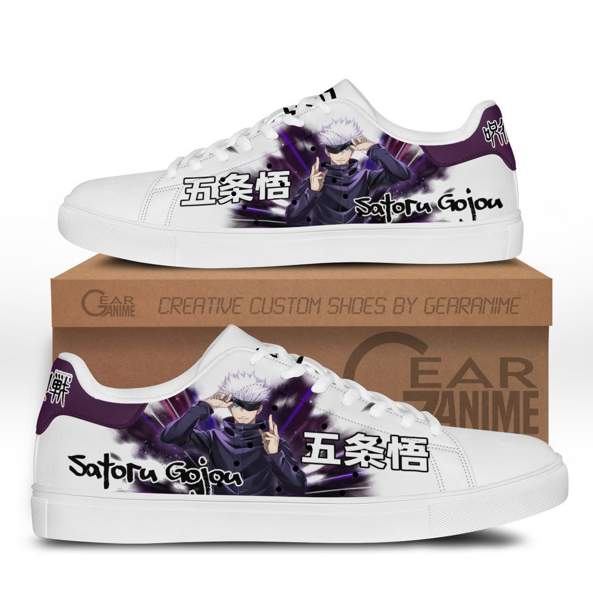 Satoru Gojo Custom Anime Classic Court Shoes