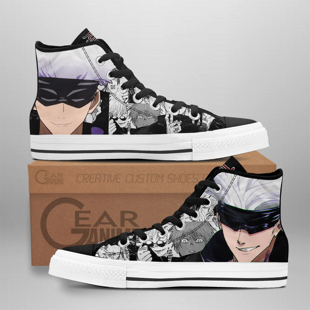 Satoru Gojo Custom Anime High-Top Canvas Shoes