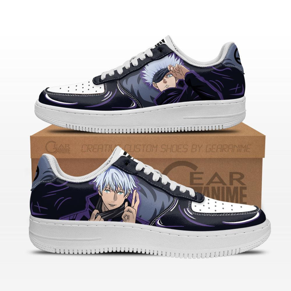 Satoru Gojo Custom Anime Low-Top Leather Sneakers