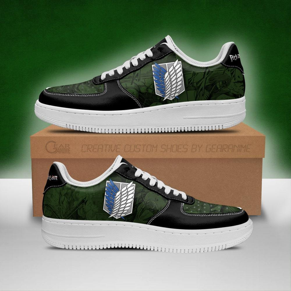 Scout Regiment Custom Anime Low-Top Leather Sneakers