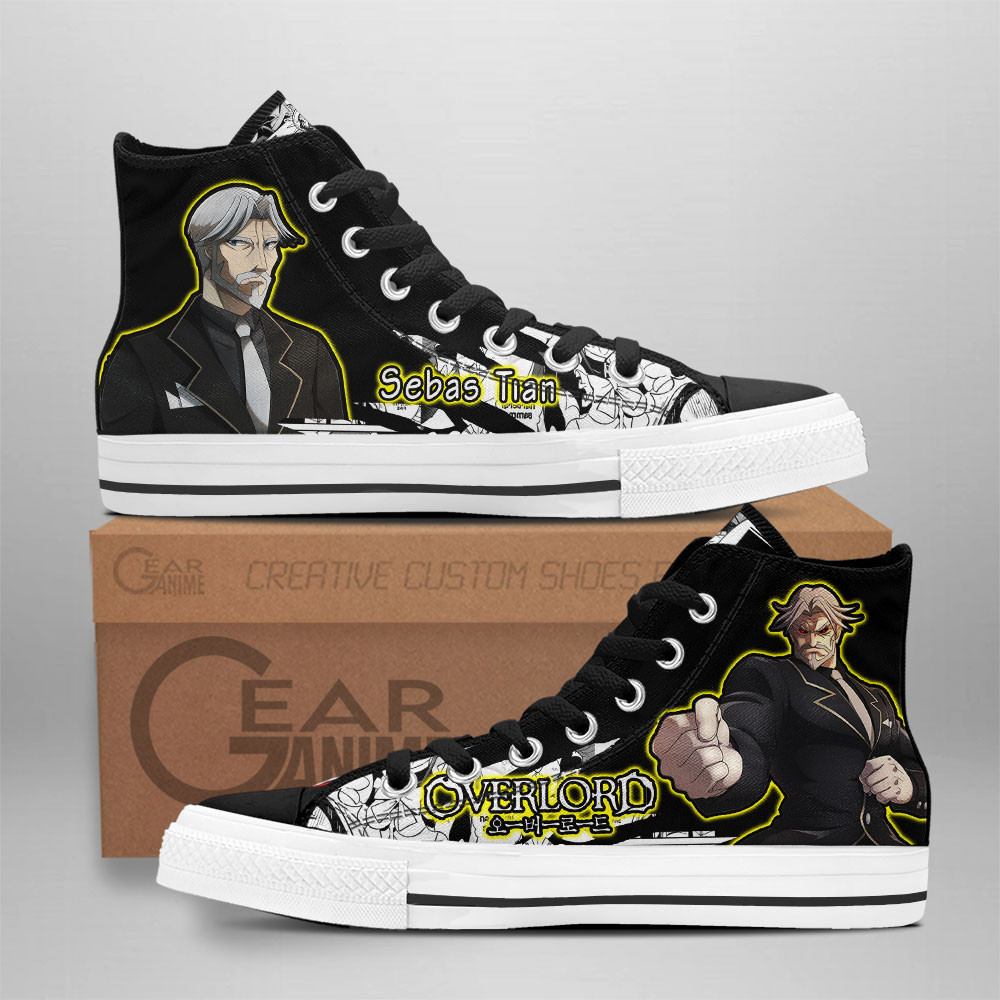 Sebas Tian Custom Anime High-Top Canvas Shoes